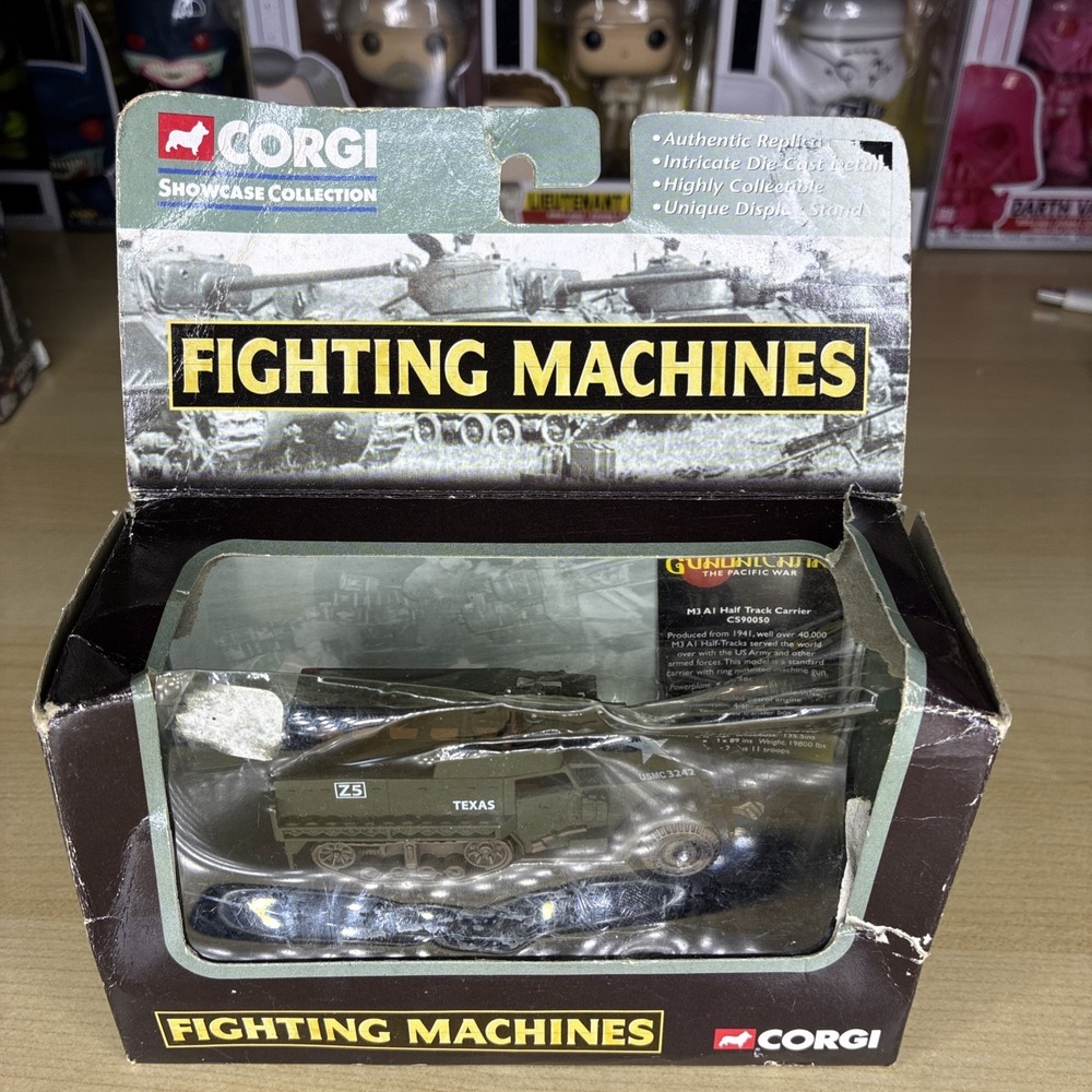 Corgi Fighting Machines M3 A1 Half Track Carrier Texas CS90050